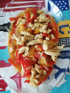 Una foto de Relleno de fajitas al microondas (Lékué)