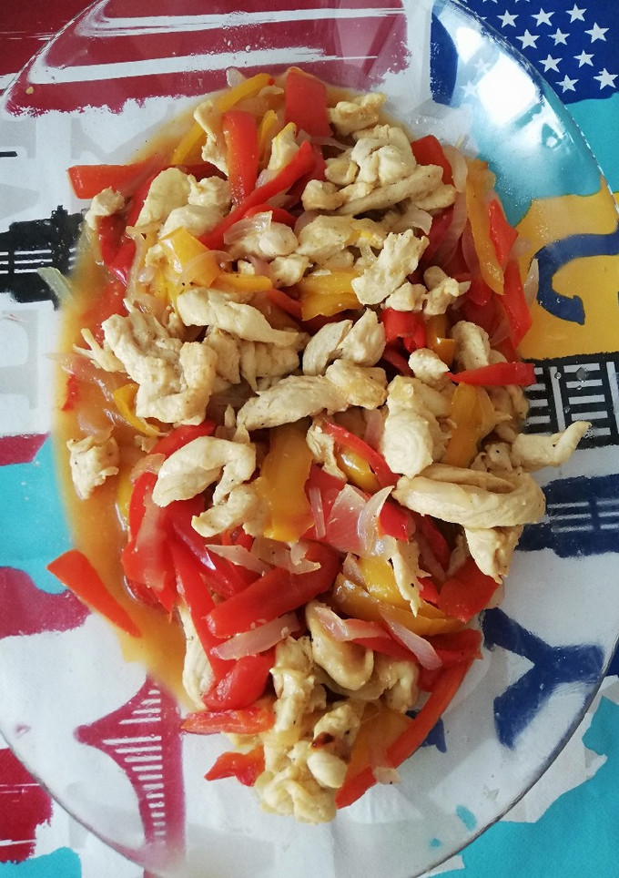 Una foto de Relleno de fajitas al microondas (Lékué)
