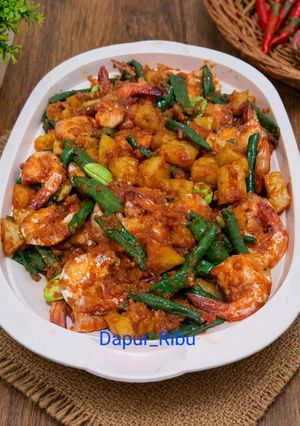 Foto resep Udang Kentang Sambal Pedas