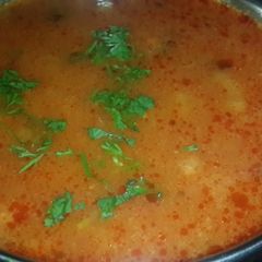 A picture of White peas curry.