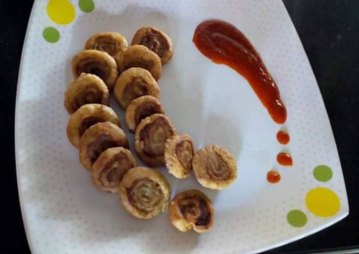 Raw banana fritters