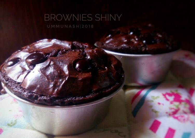 Brownies Shiny Ekonomis (Pakai Otang, no mixer)
