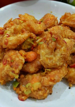 Foto resep Udang Goreng Telur Asin