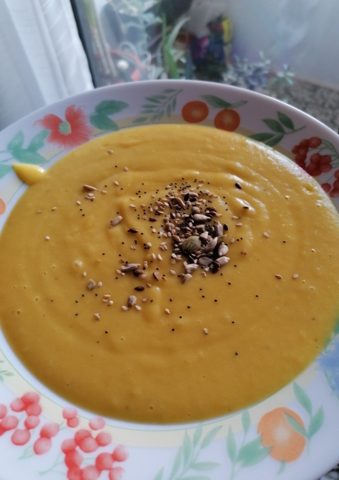 Una foto de Crema de puerro y patata