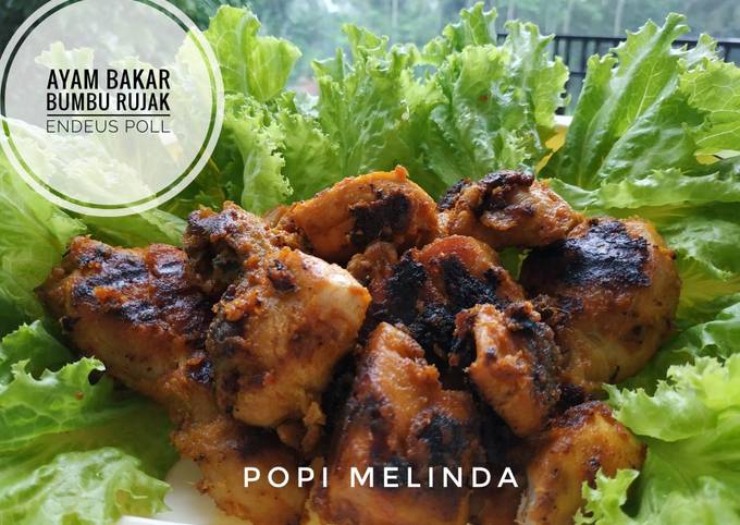 Resep Ayam bakar bumbu rujak oleh Popimel - Cookpad