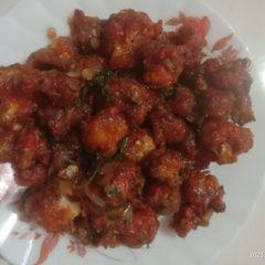 A picture of Gobhi Manchurian.