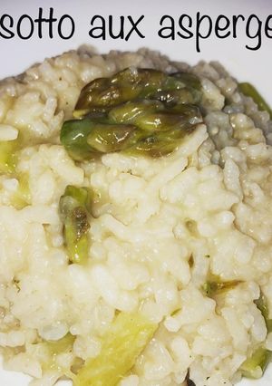 Une photo de Risotto aux asperges sans vin