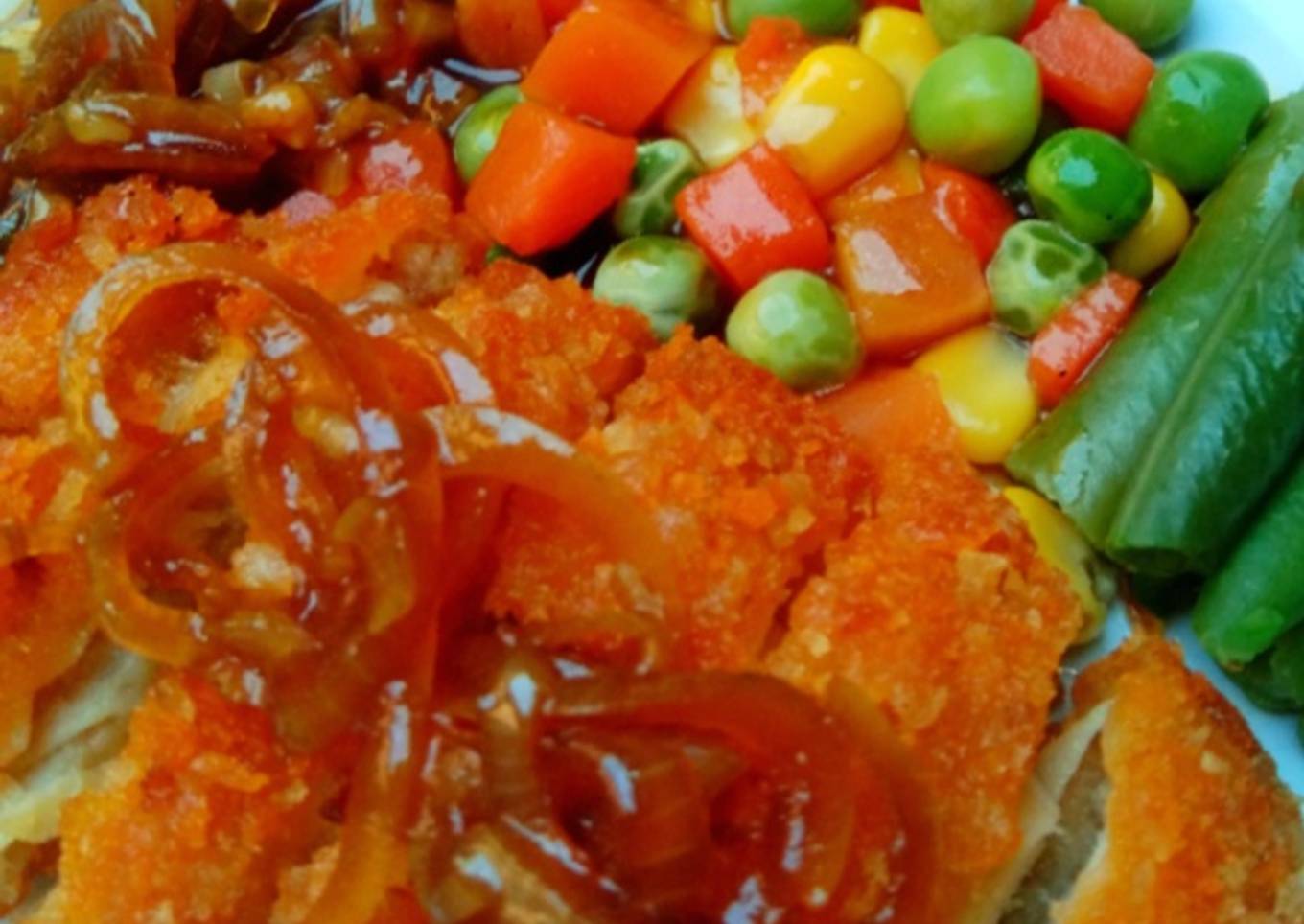 Langkah Mudah untuk Menyiapkan Stiek Ayam Katsu Alaku, Lezat
