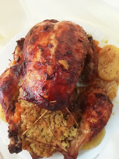 صورة لوصفة دجاجة 🍗 محشية ارز محمرة روعة 😋