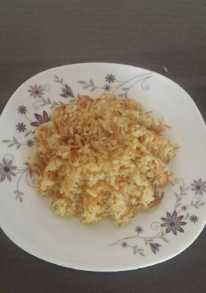 صورة لوصفة رز بالشعيرية
