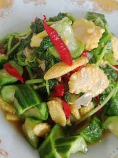 Foto resep Tumis Bayam Oyong Putren