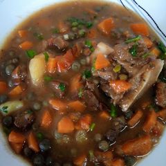 A picture of Beef carrot stew.