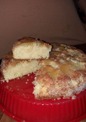 Una foto de Torta de manzanas invertida