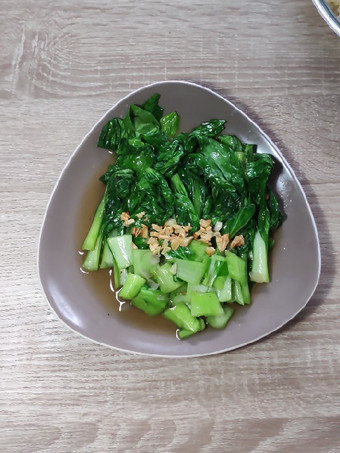 Resep Pakcoy cah bawang putih Gampang