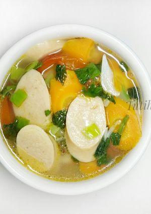 Foto resep Sup sosis wortel