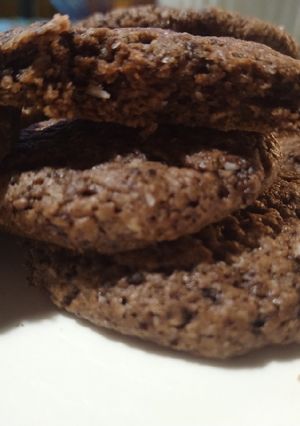 Una foto de Galletas chocolatosas con coco