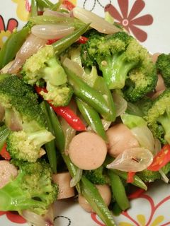 Foto resep Cah sayur sosis saus teriyaki