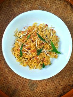 Foto resep Oseng mie, toge bumbu ebi