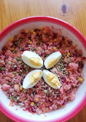 Foto principal de Ensalada de quinoa con remolacha