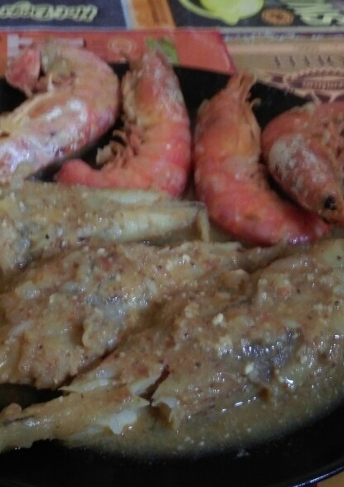 Una foto de Pixin con langostinos guisados