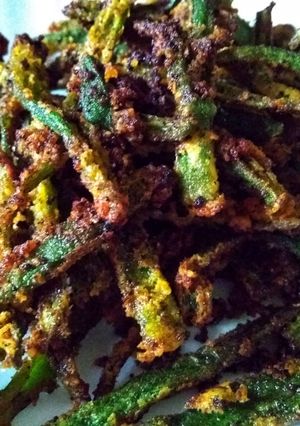 মুচমুচে ঢেঁড়স (muchmuche dheras recipe in Bengali) রেসিপির প্রধান ছবি