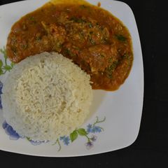 A picture of Chicken coconut curry.