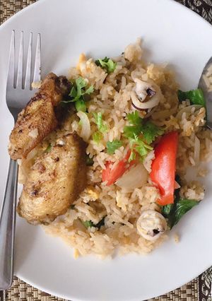 รูปของ ข้าวผัดปลาหมึก