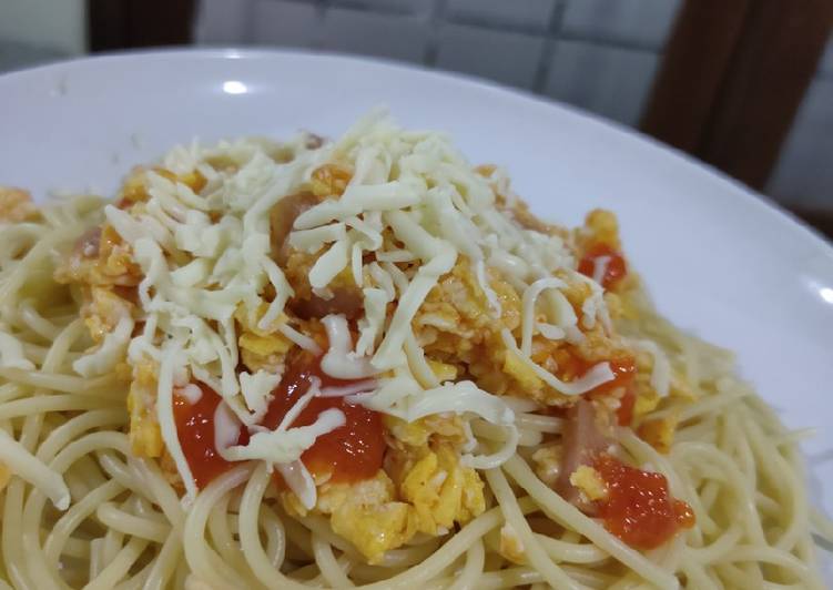 Resep Spaghetti Telur yang Lezat