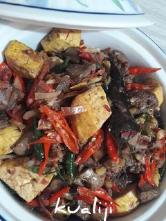 Foto resep Tumis Ati Ampela Tahu dan Bunga Kecombrang