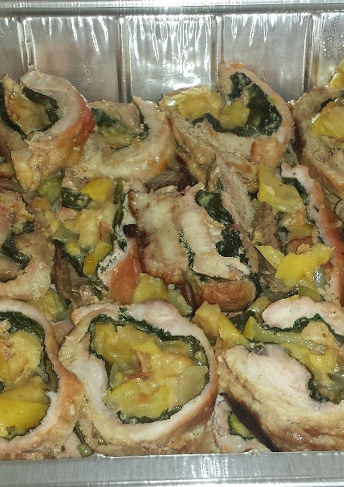 Una foto de Lomo relleno de manzana
