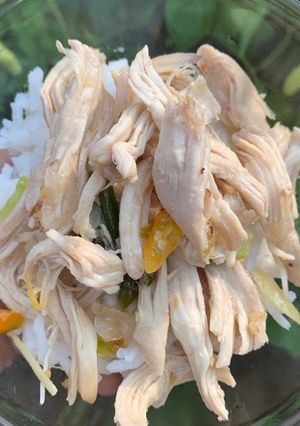 Foto resep Ayam rebus siram cabai