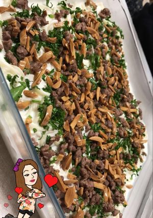صورة لوصفة معكرونة بلبن 😍