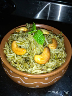 Cashew mint pulao செய்முறை முக்கிய புகைப்படம்