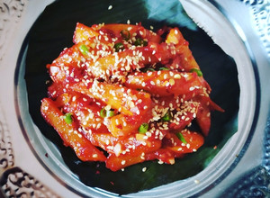 A picture of Honey chilli potato.