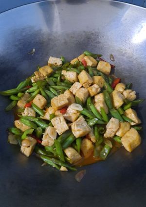 Foto resep Tumis buncis dan Tahu