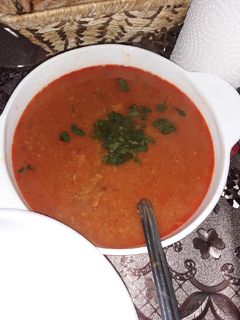 صورة لوصفة شوربة فريك 😋😋😋