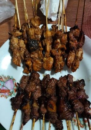 Foto resep Sate Madura (Kuah & bumbu bakar kacang)