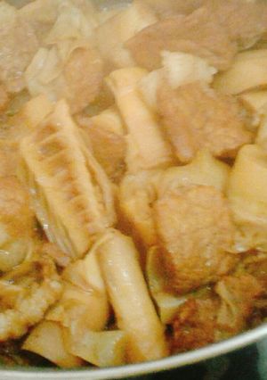 Hình của món Thịt kho măng chua.