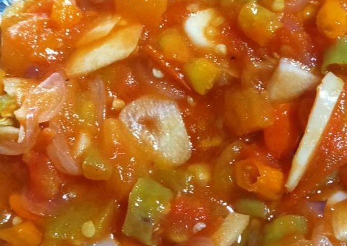 Sambal tomat iris langsung jd tanpa ribet