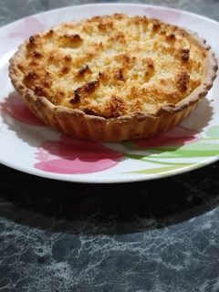Una foto de Tarta de coco y dulce de leche