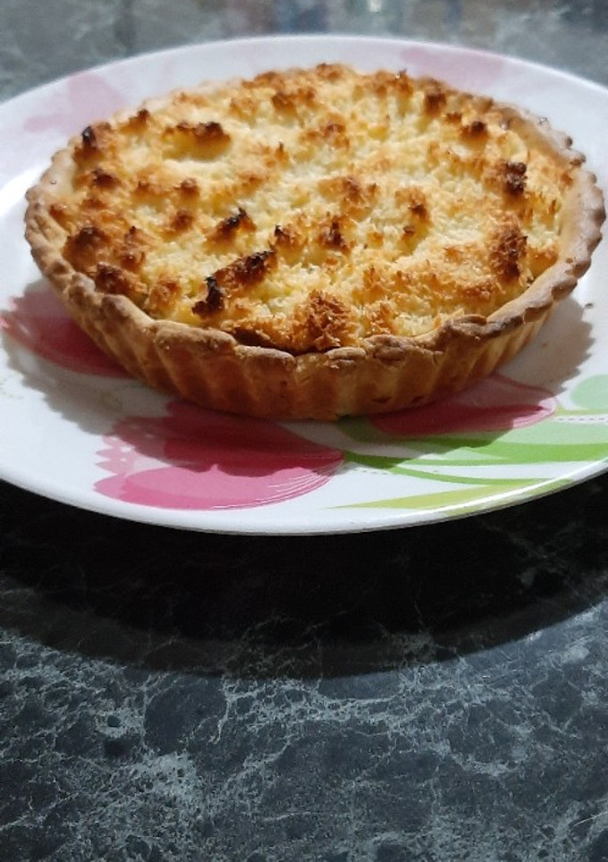 Una foto de Tarta de coco y dulce de leche