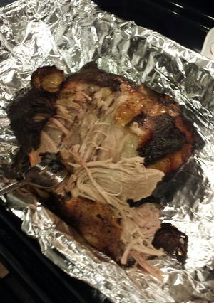 A picture of Smoked Pulled Pork Shoulder.