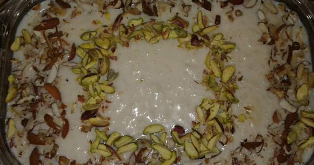 Rice khoya kheer Recipe by Syeda Bukhari Cookpad
