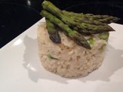 Une photo de risotto parmesan