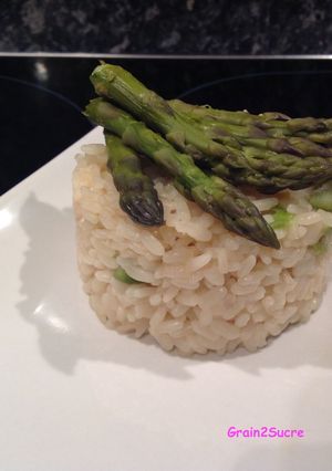 Une photo de Risotto aux asperges et parmesan