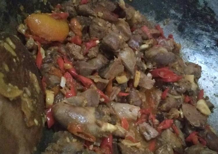 Cara mudah memasak Oseng ati ampela sederhana, Lezat Sekali