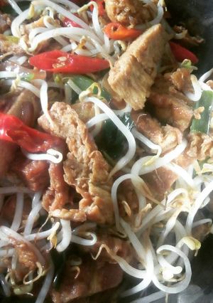 Foto resep Telur dadar tumis tauge