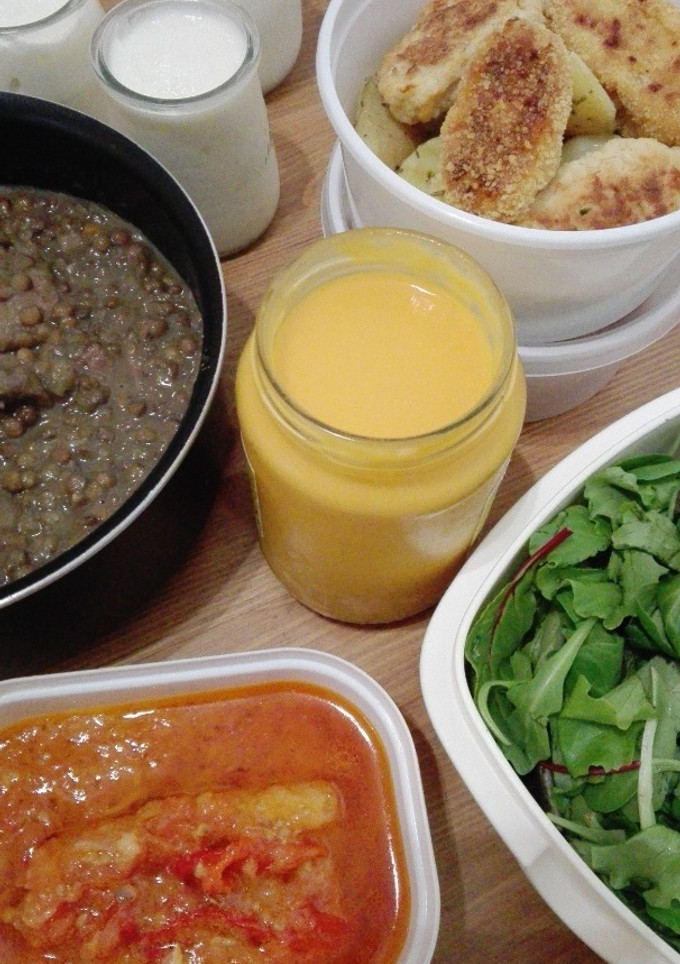 Una foto de Nuestro Batchcooking de esta semana