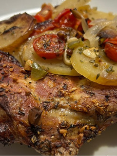 Una foto de Paletilla de cabrito en Airfryer Cosori Twinfry