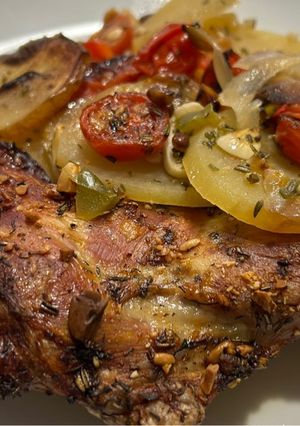 Una foto de Paletilla de cabrito en Airfryer Cosori Twinfry